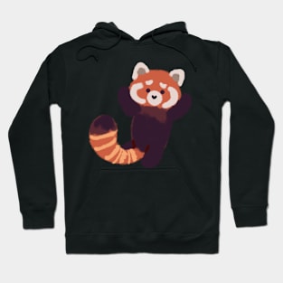 Cute red panda standing Hoodie